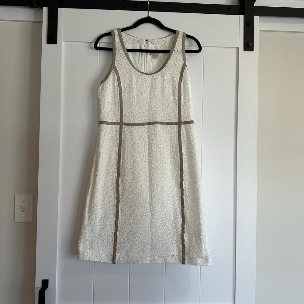 MICHAEL BY MICHAEL KORS White Lace Pencil Dress Size‎ 10